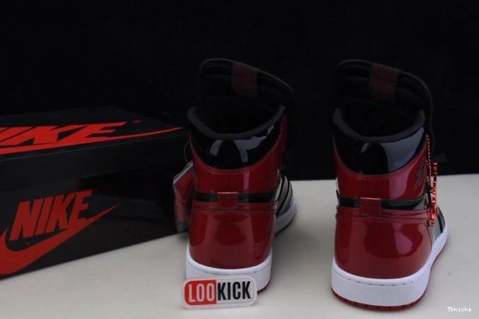 Cheap TBK Air OG 1 Patent High Jordan 555088-063 Bred 0818